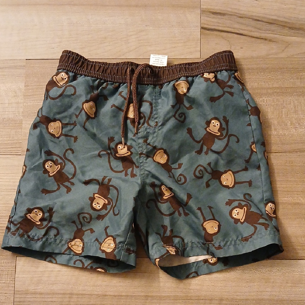 Gymboree King Of The Jungle Swim Trunks Size 5T Vintage 2008.  (A)